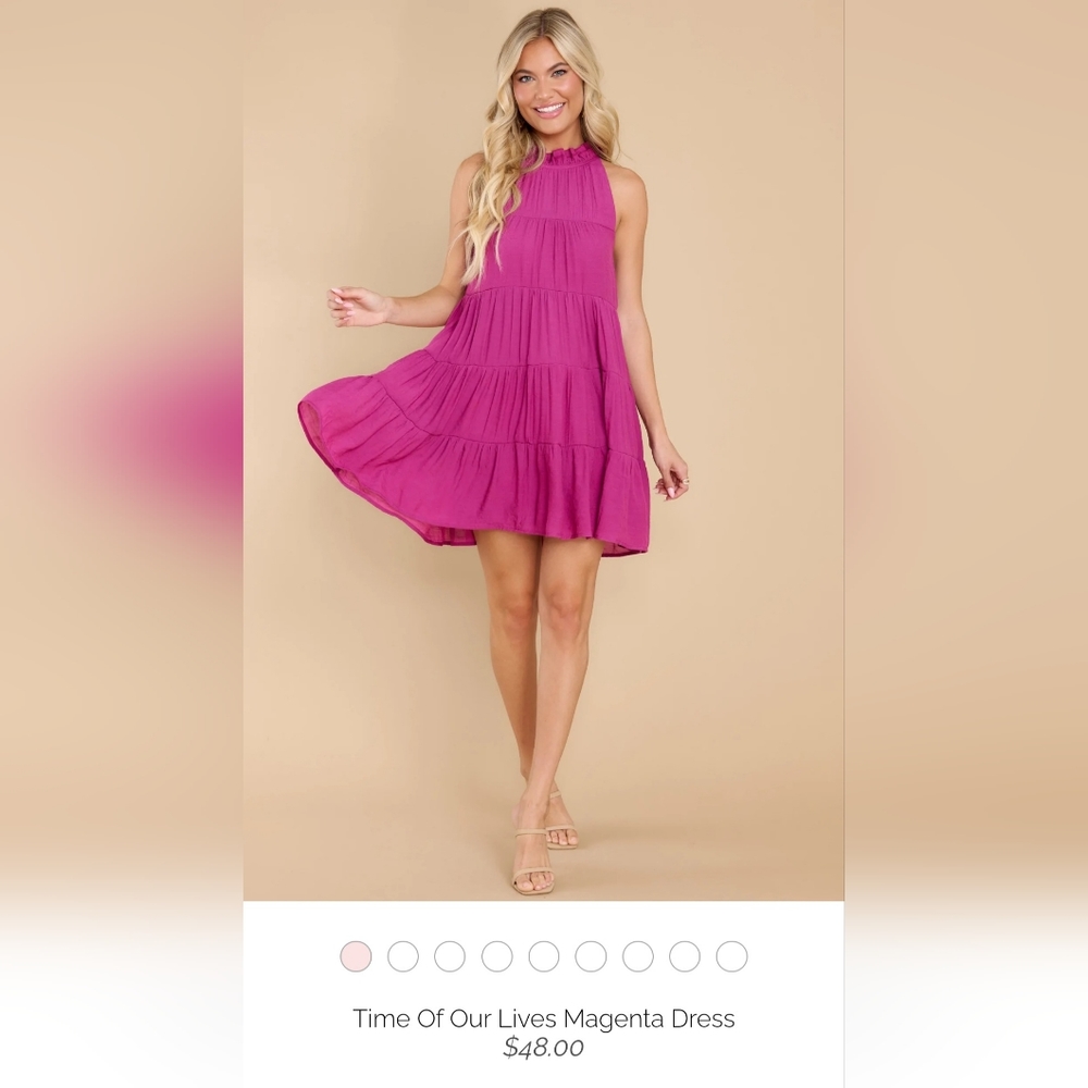 Time of our lives magenta dress